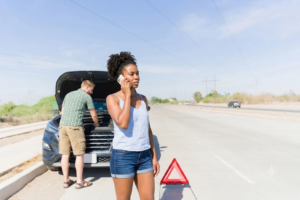 Customer calling for roadside assistance